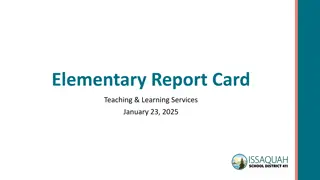 Changes to Elementary Report Card and Grading Scale Updates