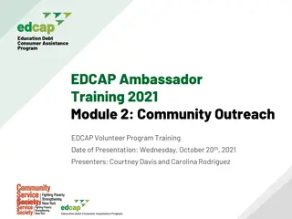 EDCAP Ambassador Training and Outreach Program in New York City