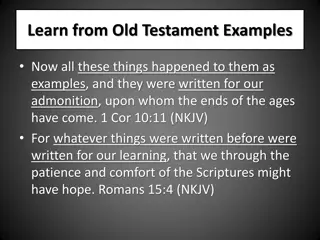 Learn from Old Testament Examples: Ezra's Preparation and Teachings