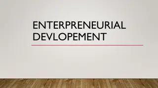 Entrepreneurial Development and Agencies in Business