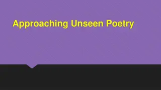 Approaching Unseen Poetry: Literature Paper 2 Analysis and Techniques