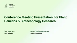 Plant Genetics and Biotechnology Research: Exploring Knowledge Gaps in Agriculture