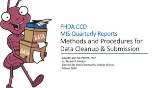 Data Cleanup Process for MIS Quarterly Reports at FHDA-CCD