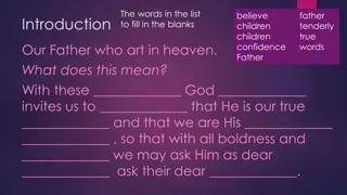 The Lord's Prayer and Its Meaning