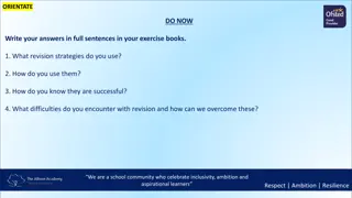 Effective Revision Strategies and Overcoming Difficulties: A School Community's Approach