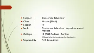 Importance of Consumer Behaviour in Marketing Strategy