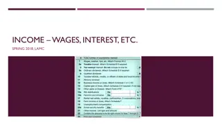 Income Types and Reporting Requirements