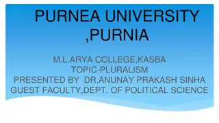 Pluralism as a Political Philosophy