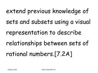 Visual Representation of Relationships Between Sets of Rational Numbers