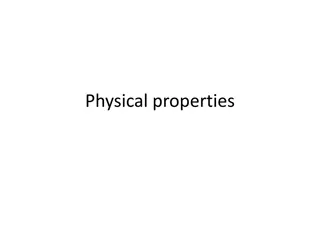 Physical Properties of Water and its Temperature Effects