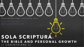 God's Wisdom and Spiritual Growth through Scripture