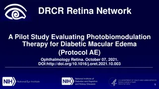 Pilot Study on Photobiomodulation Therapy for Diabetic Macular Edema