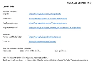 GCSE Sciences 9-1: Exam Updates & Helpful Resources