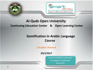Gamification in Arabic Language: Enhancing Learning & Engagement