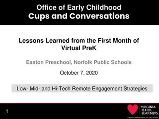 Lessons Learned from Virtual PreK: Early Childhood Engagement Strategies