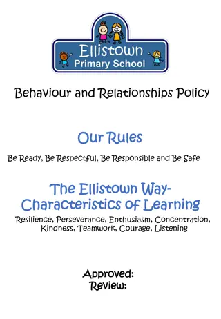 Positive Behaviour and Relationships Policy at Ellistown Primary School