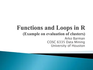 Commonly Used Loop Structures in R for Data Mining