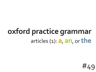 Articles in English Grammar