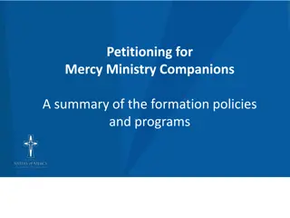 Formation Policies and Programs for Mercy Ministry Companions