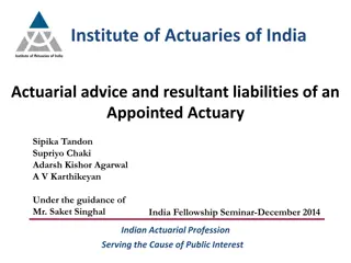 Role of Appointed Actuaries in Indian Insurance Industry