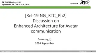 Enhanced Architecture for Avatar Communication Discussed in SA.WG2 Meeting