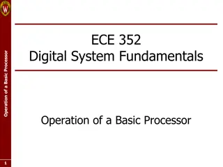 Operation of a Basic Processor in Digital Systems
