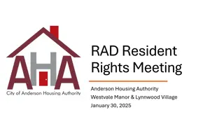 RAD Resident Rights Meeting at Anderson Housing Authority - January 30, 2025