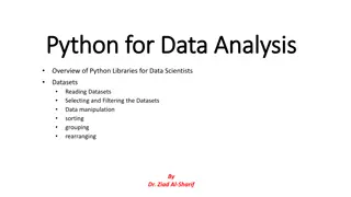 Overview of Python Libraries for Data Scientists