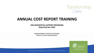 Cost Reporting in Residential Support Programs - 2022 Management Services Overview