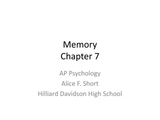 Memory Encoding Strategies: Understanding the Nature of Memory