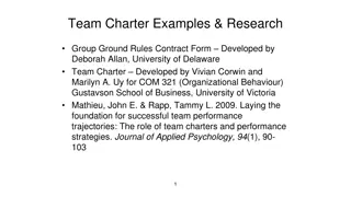 Effective Team Collaboration Guidelines and Contracts