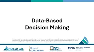 Data-Based Decision Making in Education Module
