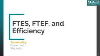 FTES, FTEF, and Efficiency in Enrollment Management
