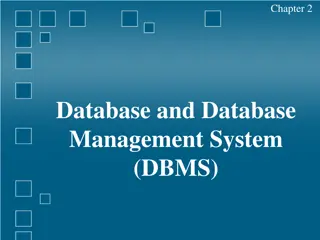 Basics of Databases and DBMS