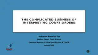 Interpreting Court Orders in Schools: Types, Challenges, and Legal Framework