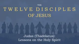Lessons on the Holy Spirit: The Twelve Disciples of Jesus Judas (Thaddaeus)