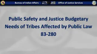 Indian Affairs Office of Justice Services Budgetary Needs of Tribes