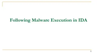 Malware Execution and DLLs Analysis in IDA