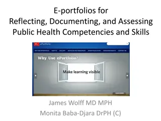 E-Portfolio Reflection and Assessment in Public Health Education