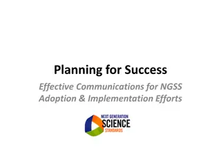 Effective Communications Strategies for NGSS Adoption & Implementation