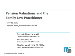 Pension Valuations and Choosing the Right Advisor
