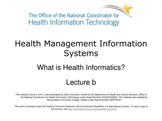 Health Informatics and Its Applications