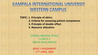 Principles of Ethics and Patient Competence Assessment in Medical Ethics Course