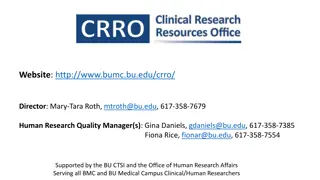 Boston Medical Center Clinical Research Resources & Support
