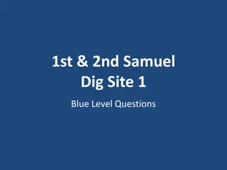 Samuel Dig Site Blue Level Questions and Answers