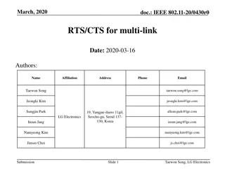 IEEE 802.11-20/0430r0 RTS/CTS for Multi-Link Systems