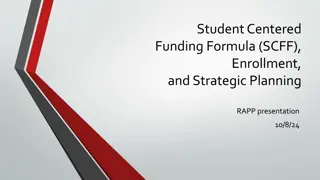 Student-Centered Funding Formula and Strategic Planning