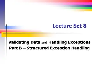 Structured Exception Handling in Visual Basic
