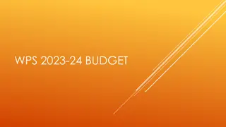 Prioritizing Spending and Funding Areas in 2023-24 Budget Proposal