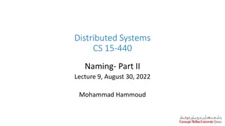 Naming in Distributed Systems: Types and Examples